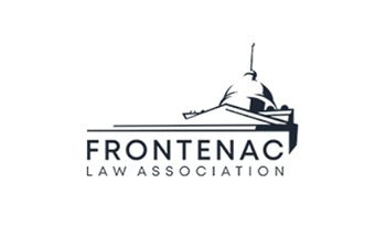 Logo of Frontenac Law Association featuring a courthouse dome.